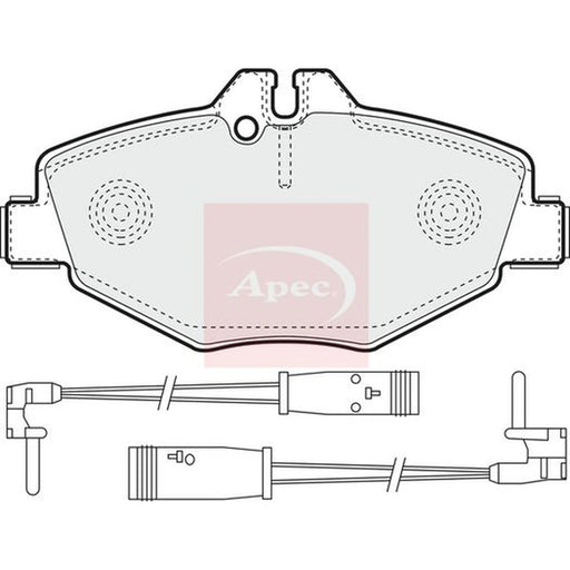 Apec Front Brake Pad Set PAD1316