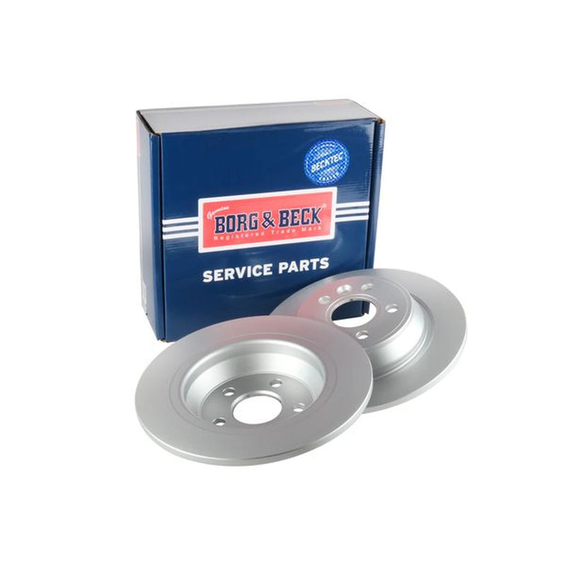 Borg & Beck Front & Rear Brake Discs & Pads fits Ford Focus II 2010-2011 2.5