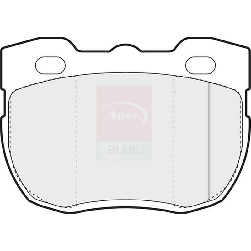 Apec Front Brake Pad Set fits Metrocab Taxi 1991-2006 2.4 2.5
