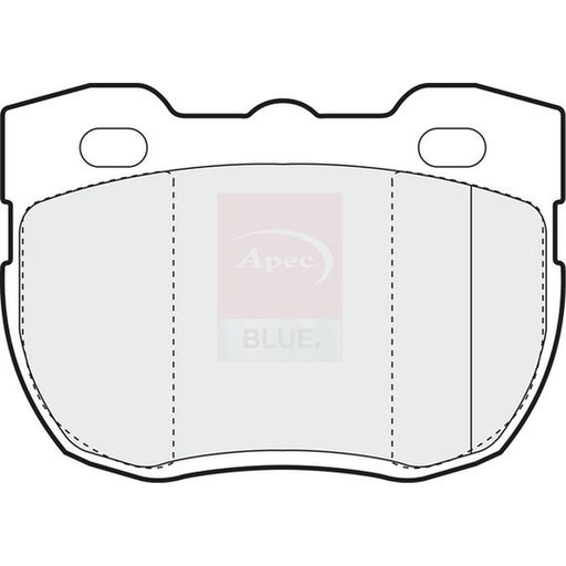 Apec Front Brake Pad Set fits Metrocab Taxi 1991-2006 2.4 2.5