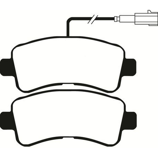 Abtex Rear Brake Pad Set fits Citroën Relay III 2006-2023 2.0 2.2 3.0