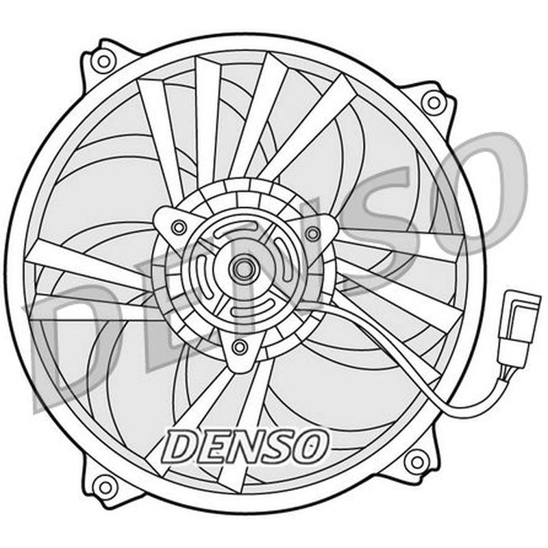 Denso Engine Cooling Fan fits Citroën Berlingo First Box Body 1998-2011 1.9