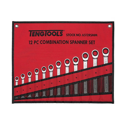 Teng Tools Combination Spanner Set 33-50 mm Tool Roll 7 Pieces Teng Tools - Dynamic Drive