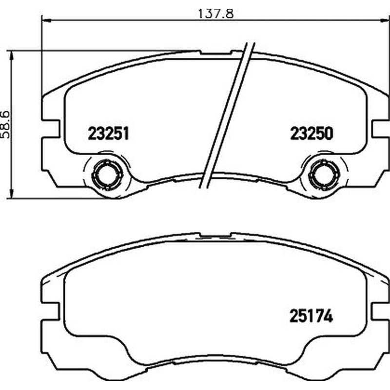 Mintex Front Brake Pad Set fits Opel Frontera B 1998-2004 2.2 3.2