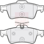 Apec Rear Brake Pad Set fits Peugeot 508 I 2010-2018 1.6 2.0 2.2