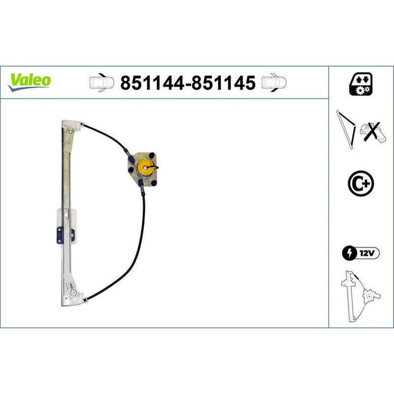Valeo Electric Window Regulator Lifter Left Front 851144