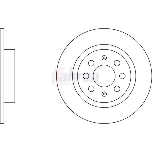 Fahren 2 x Solid Rear Brake Discs FBD6452-x2
