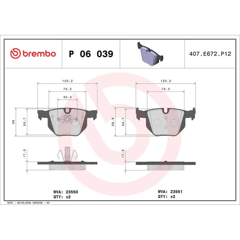 Brembo Front & Rear Brake Discs & Pads fits BMW 3 2004-2012