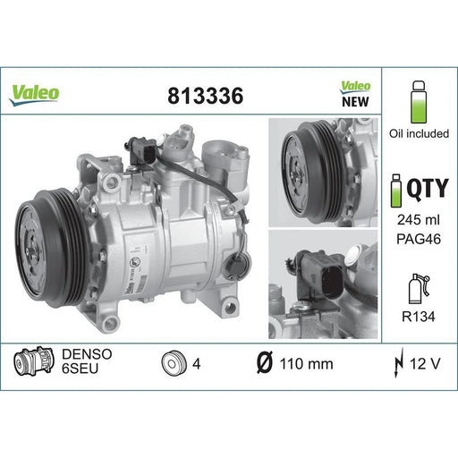 Valeo Air Conditioning Compressor 813336