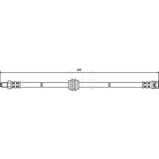 Apec Brake Hydraulic Hose Line Centre HOS3417