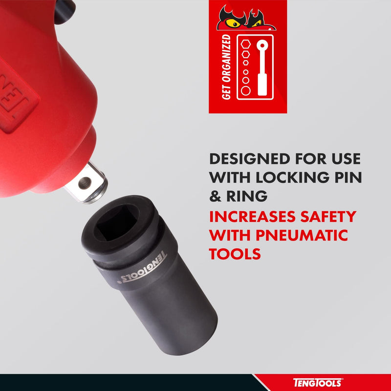 Teng Tools 1" Deep Thinwall Impact Socket DIN Metric 32mm Teng Tools - Dynamic Drive