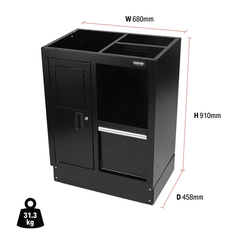 Draper BUNKER Modular Multi-Function Floor Cabinet, 680mm 33161 Draper - Dynamic Drive