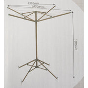Portable 4 Arm Aluminium Clothes Line Camping Caravan Washing Airer Dryer Via Mondo  - Dynamic Drive