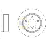 NAPA 2 x Solid Rear Brake Discs NBD5880-x2