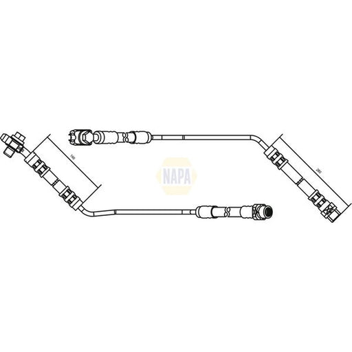 NAPA Brake Hydraulic Hose Line Rear Right NBH1078