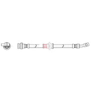 Apec Brake Hydraulic Hose Line Front Left fits Nissan Leaf 2010-2017