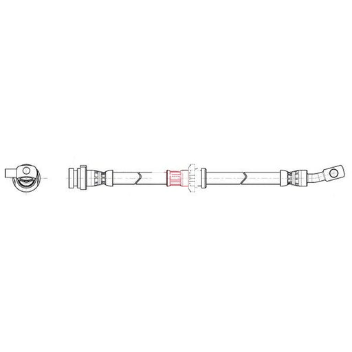 Apec Brake Hydraulic Hose Line Front Left HOS4325