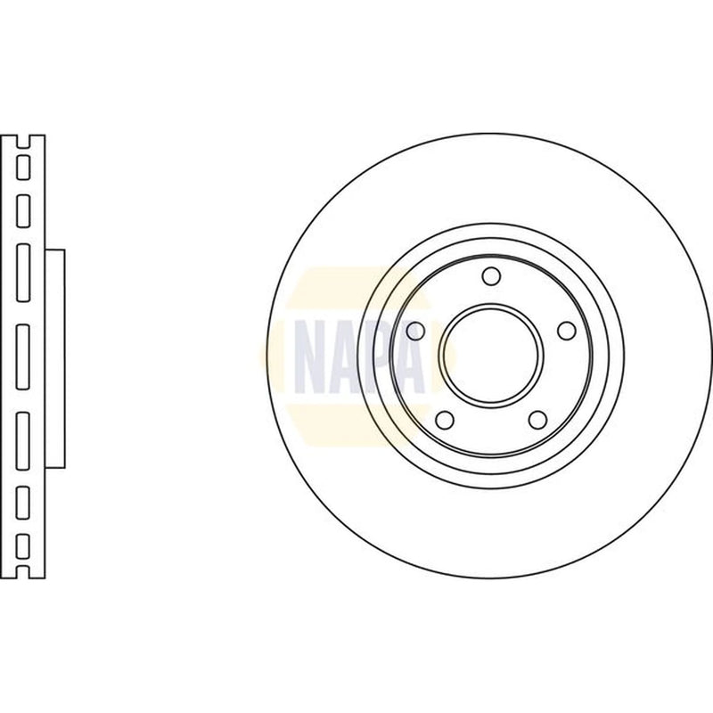 NAPA Front & Rear Brake Discs & Pads fits Renault Koleos I 2008 on 2.5