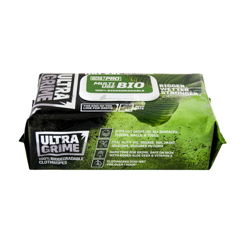 Get Tough on Grime with Ultra Grime Pro Bio Cloth Wipes 100 Pack Ultra Grime - Dynamic Drive