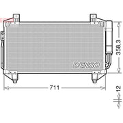 Denso Air Conditioning Condenser DCN45011