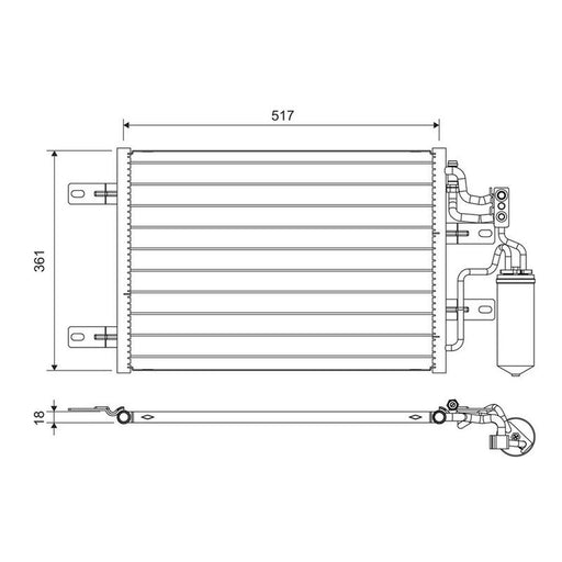Valeo Air Conditioning Condenser 814014