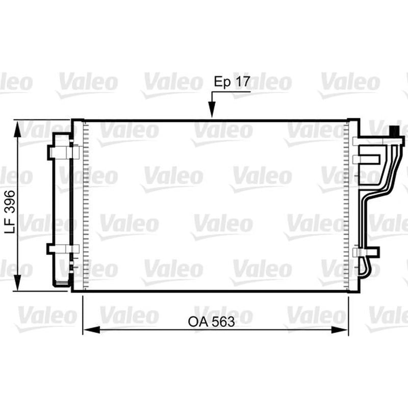 Valeo Air Conditioning Condenser 814351