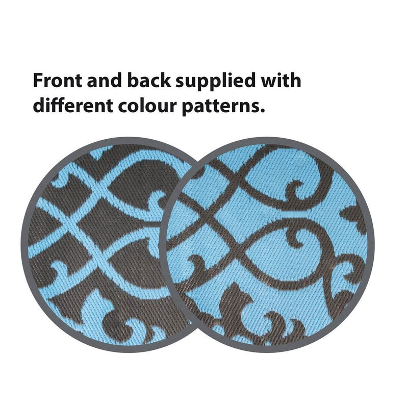 Bo-Camp Chill Mat Oriental Polypropylene Azure M Bo-Camp - Dynamic Drive