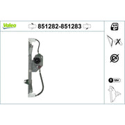 Valeo Electric Window Regulator Lifter Left Front 851282