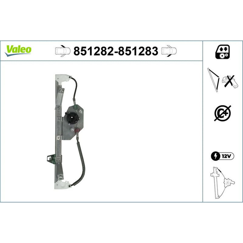 Valeo Electric Window Regulator Lifter Right Front 851283