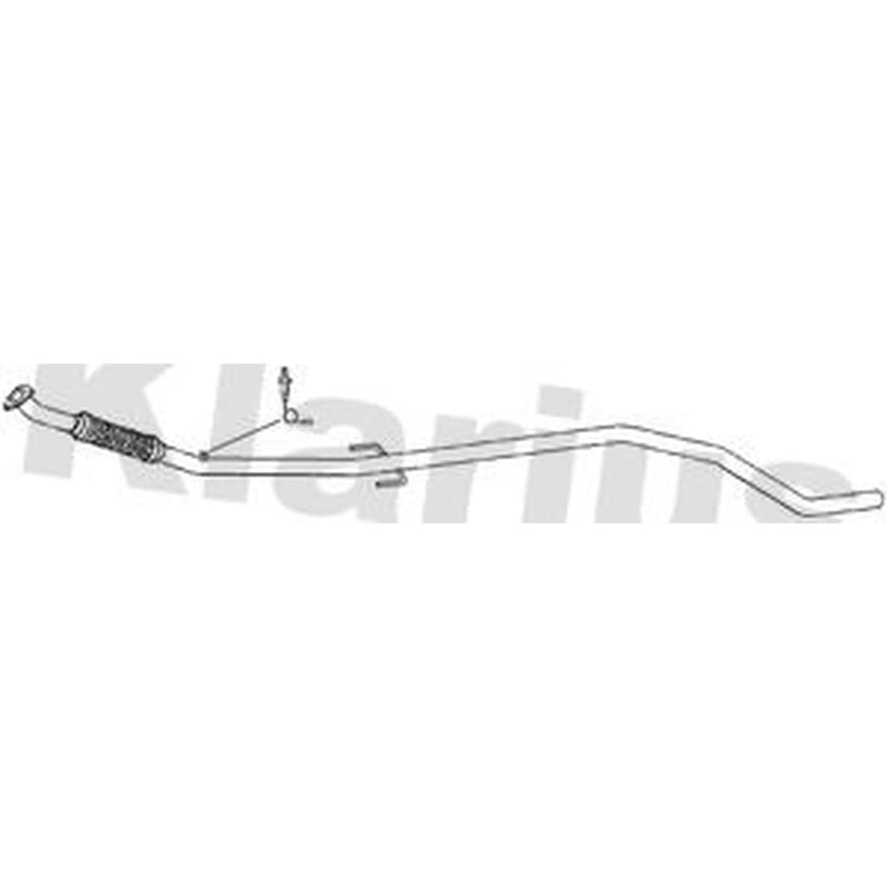 Klarius Box With Centre Pipe Centre fits Vauxhall Corsa 2014 on 1.4