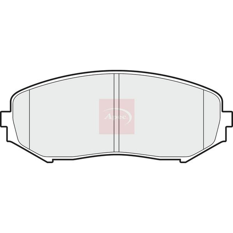 Apec Front Brake Pad Set fits Suzuki Grand Vitara II 2005-2015 1.6 1.9 2.0 2.4