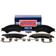 Borg & Beck Front & Rear Brake Discs & Pads fits Ford Ranger 2018-2019 2.0