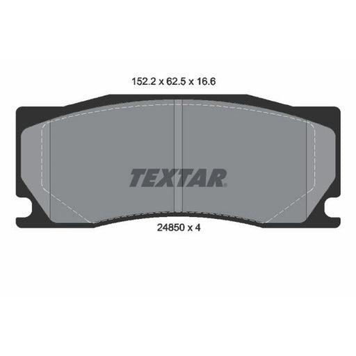 Textar Front Brake Pad Set 2485001