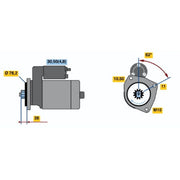 Bosch Starter Motor 12V 2kW 9 Teeth