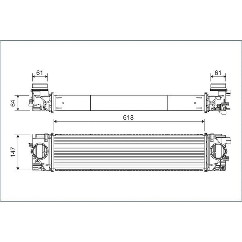 Valeo Intercooler (Charge Air Cooler) 822931