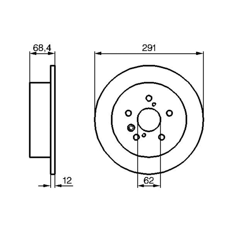 Bosch Front & Rear Brake Discs & Pads fits Toyota Avensis Verso 2001-2009