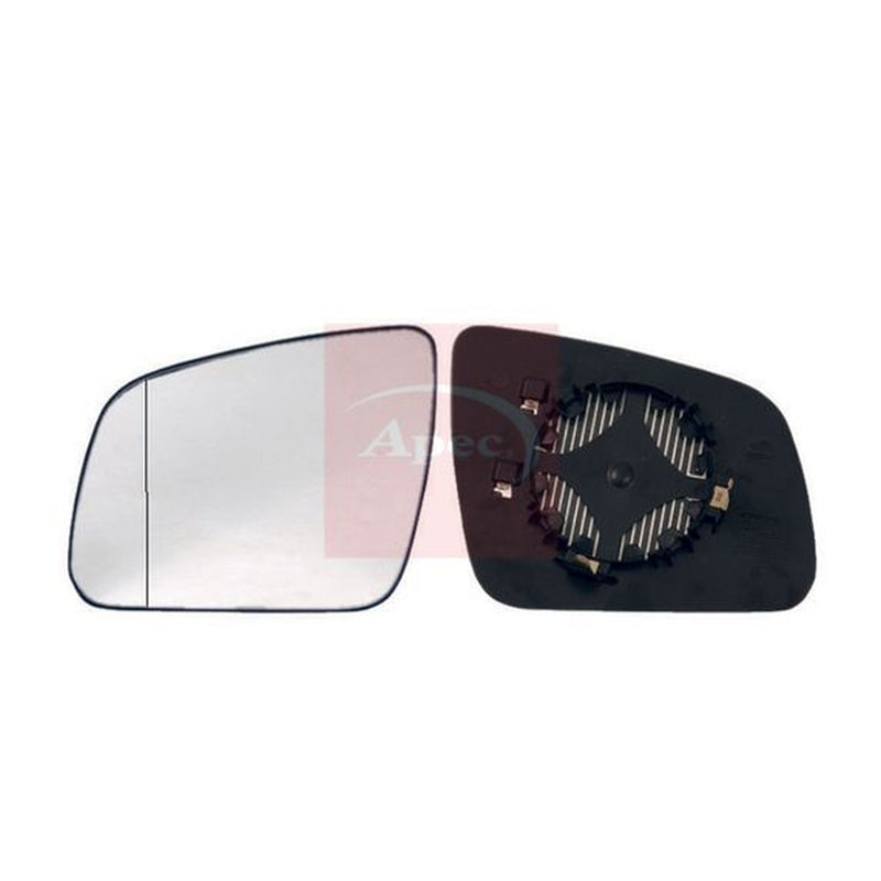 Apec Exterior Wing Mirror Glass Left fits Mercedes-Benz C-Class 2007-2014