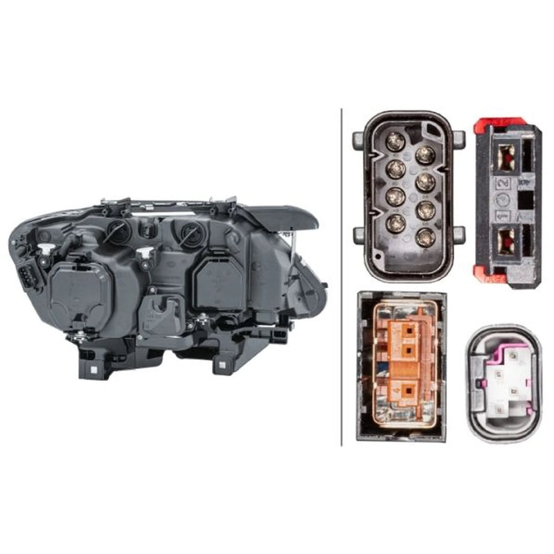 Hella Headlight Headlamp H10W Left fits BMW 7 2003-2008