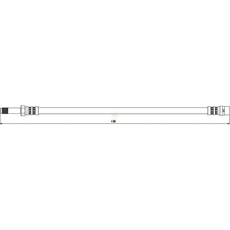 NAPA Brake Hydraulic Hose Line Rear fits Mercedes-Benz Sprinter 2-T 1995-2006