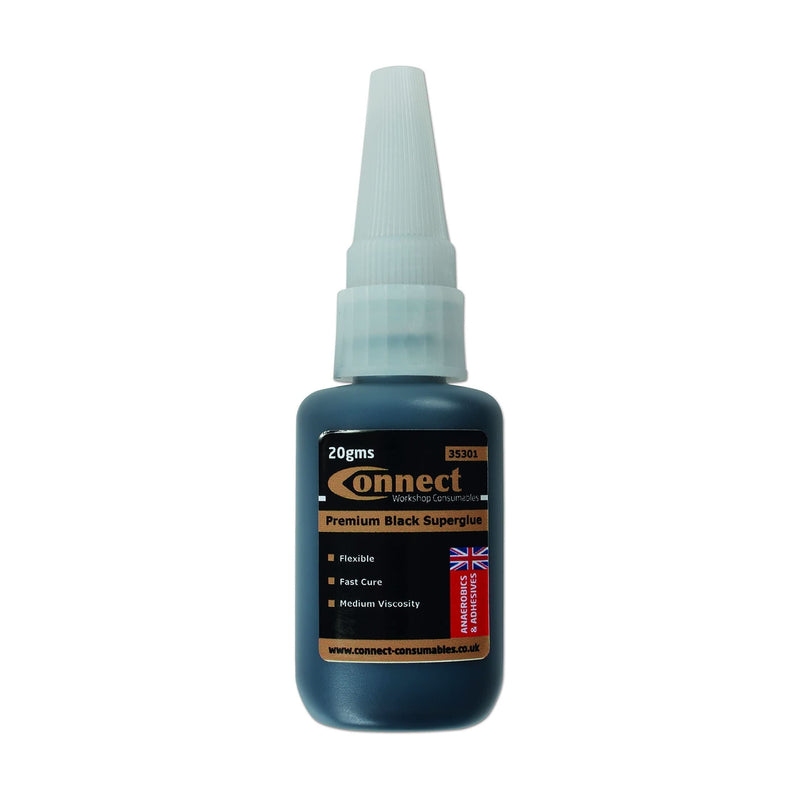 Connect Black Superglue C480 Bottle 20g 35301 Connect Workshop Consumables - Dynamic Drive