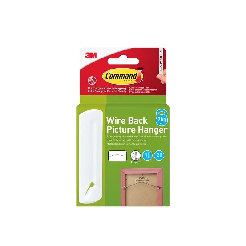Command™ Wire Back Picture Hanger (1 Hook + 2 Strips) - 7100337033