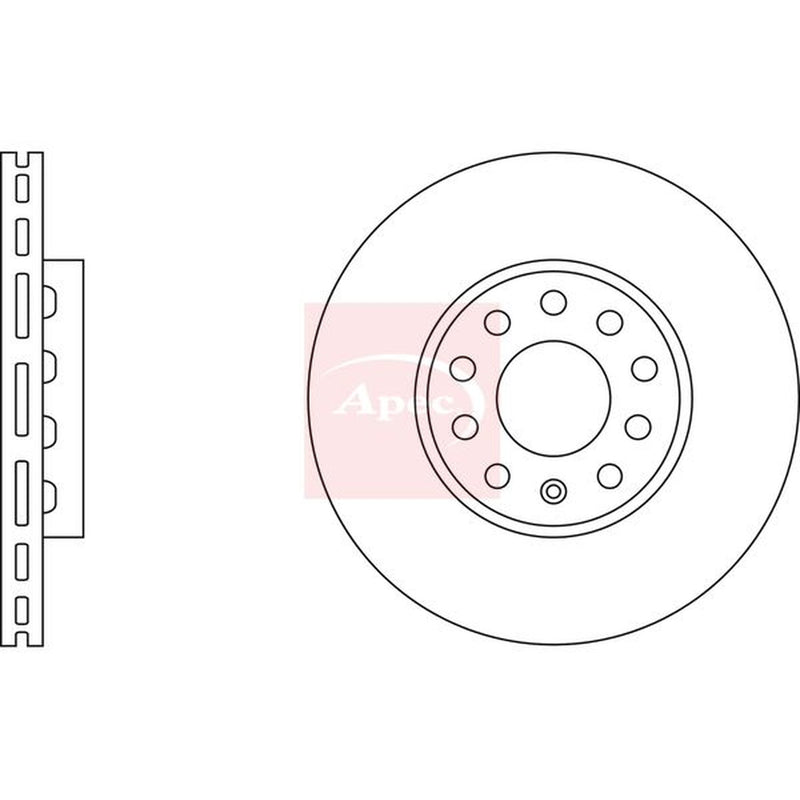Apec Front & Rear Brake Discs & Pads fits Audi A4 B6 2000-2005 1.8 1.9 2.0 2.4