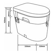 Blue Diamond Nature Calls Eco Composting Toilet Blue Diamond  - Dynamic Drive