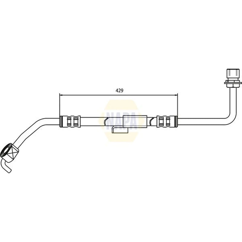 NAPA Brake Hydraulic Hose Line Front Left NBH1272
