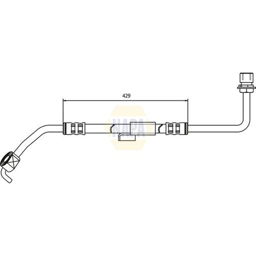 NAPA Brake Hydraulic Hose Line Front Left NBH1272