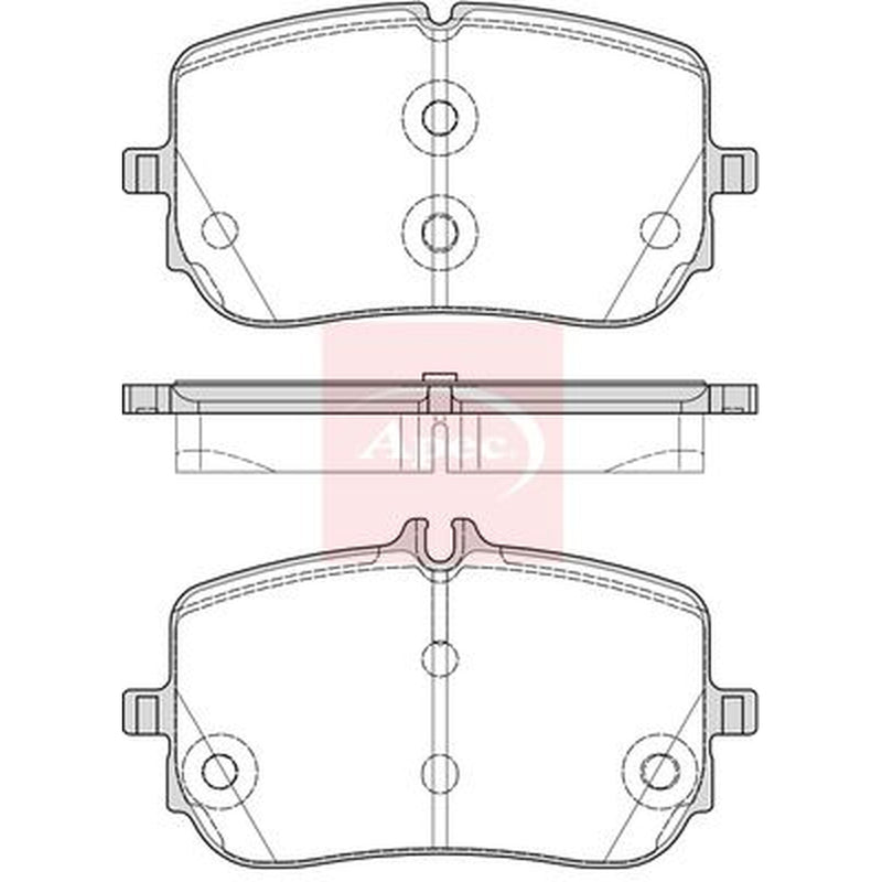 Apec Front Brake Pad Set fits Mercedes-Benz B-Class Sports Tourer 2018-2019