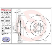 Brembo Front Brake Internally Vented Discs & Pads fits Audi A8 D2 2001-2002 6.0