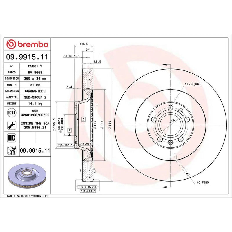 Brembo Front & Rear Brake Discs & Pads fits Audi A8 D3 2002-2010