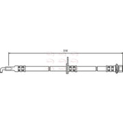 Apec Brake Hydraulic Hose Line Front Left HOS3746
