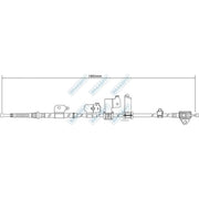 Apec Handbrake Cable Left Rear BBC3539